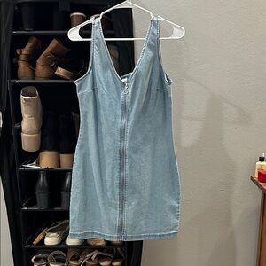 No Boundaries Light Blue Denim Dress